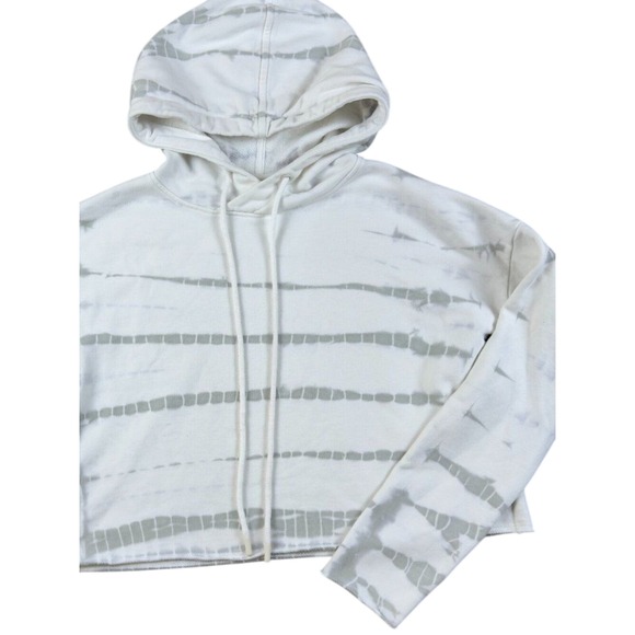 Lorna Jane Tops - Lorna Jane Cropped Raw Hem Tie Dye Hoodie
